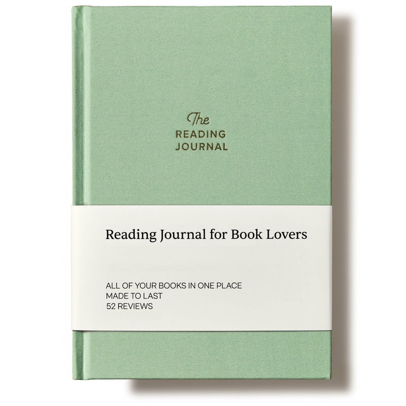 Kunitsa Co. The Reading Journal - 52 Reviews, Book Journal for Book Lovers and Readers, Review and Track Your Reading, Green - Image 1